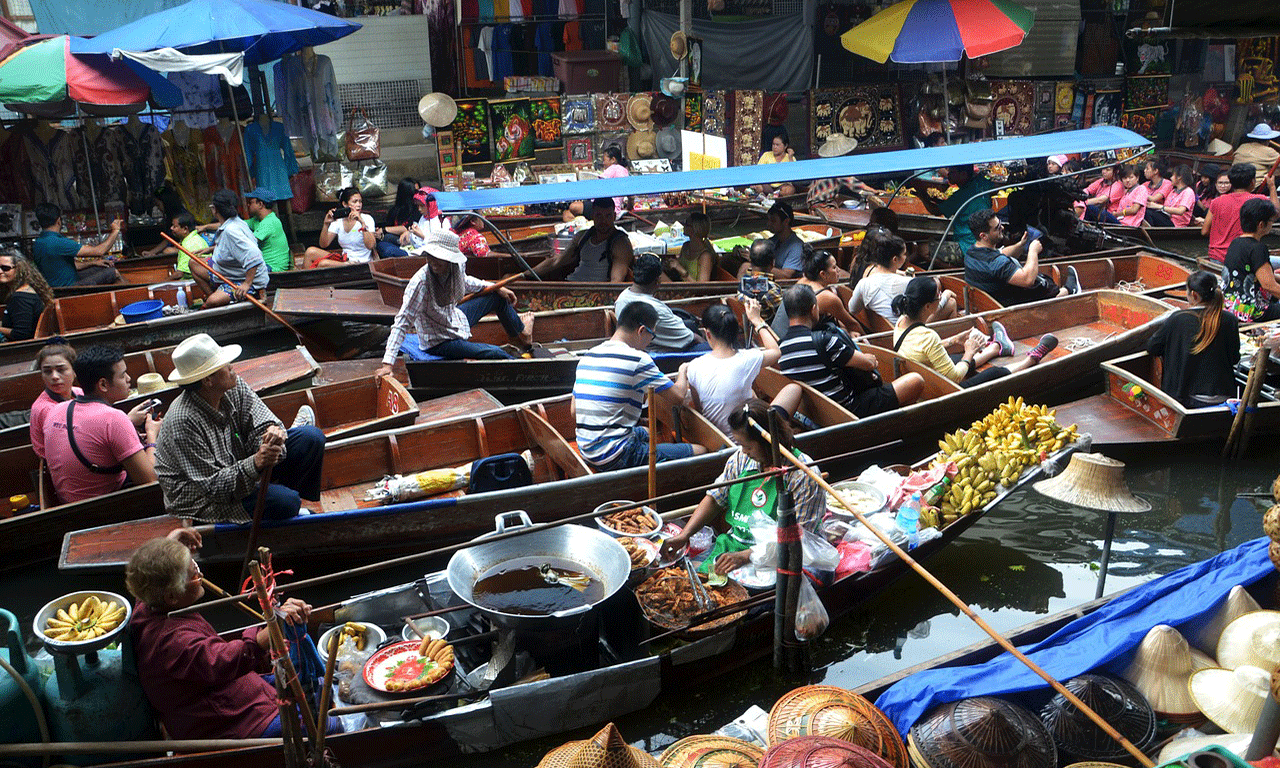 Thailand floating markets