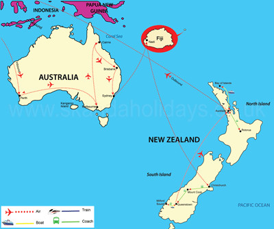 australia loaction map