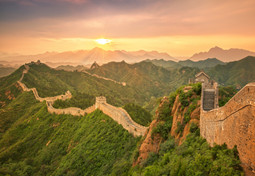 Great Wall of China at Sunrises 