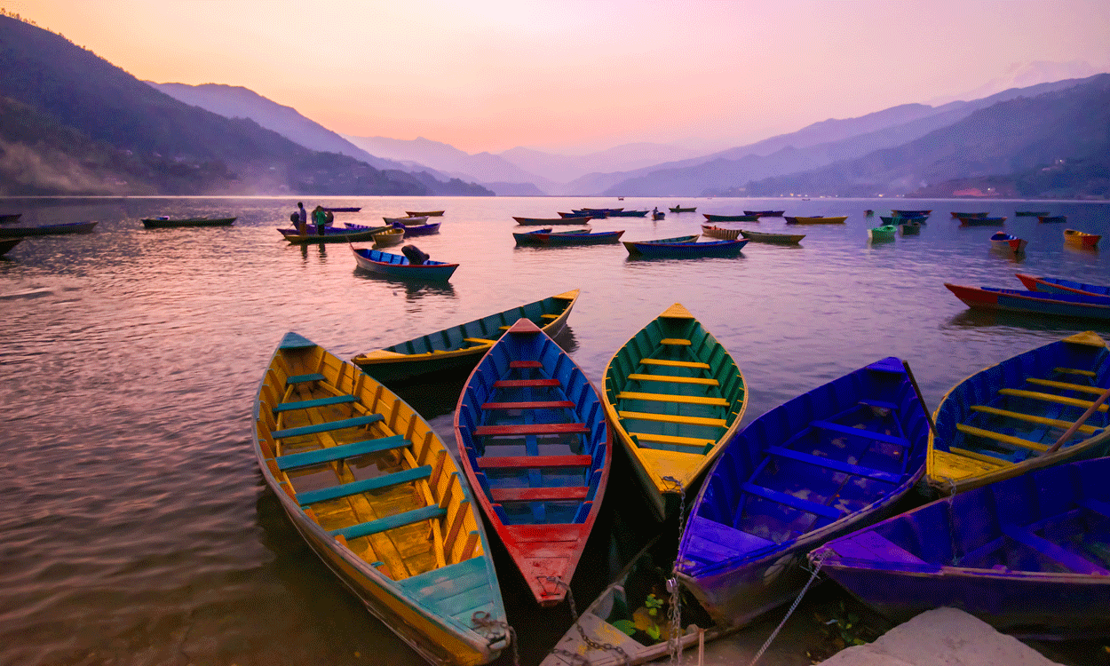 Relax in a boat at Pokhara’s Phewa Lake – Nepal