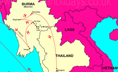 Highlights of Burma and Thailand Tour